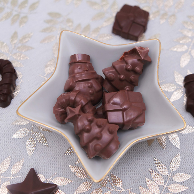 Moule en silicone chocolat de Noël : Winter Stars 15 étoiles de