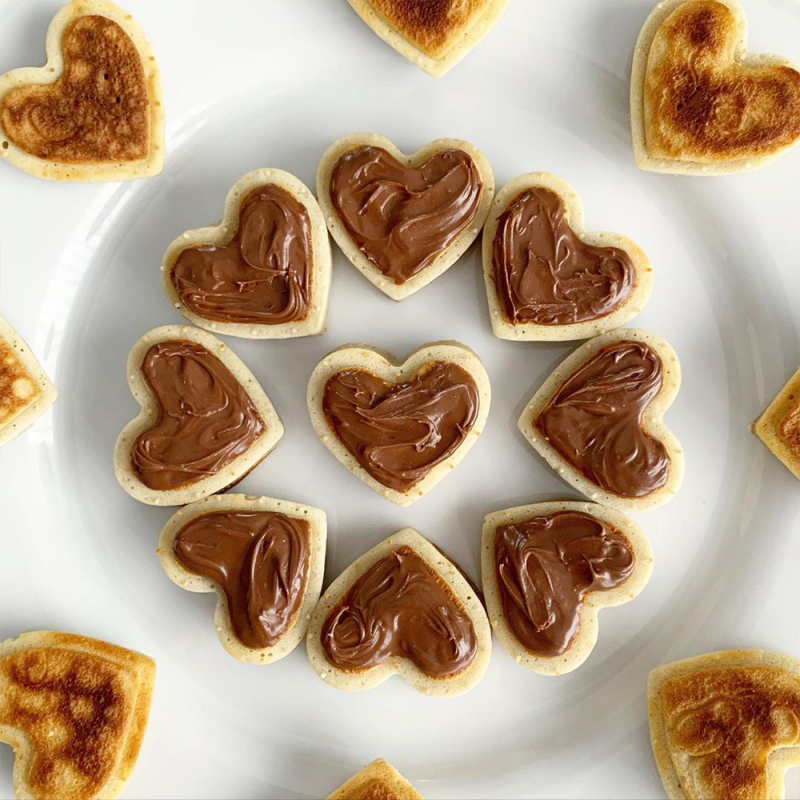Moule à pancakes en forme de cœur – mit 3 Jahren Garantie